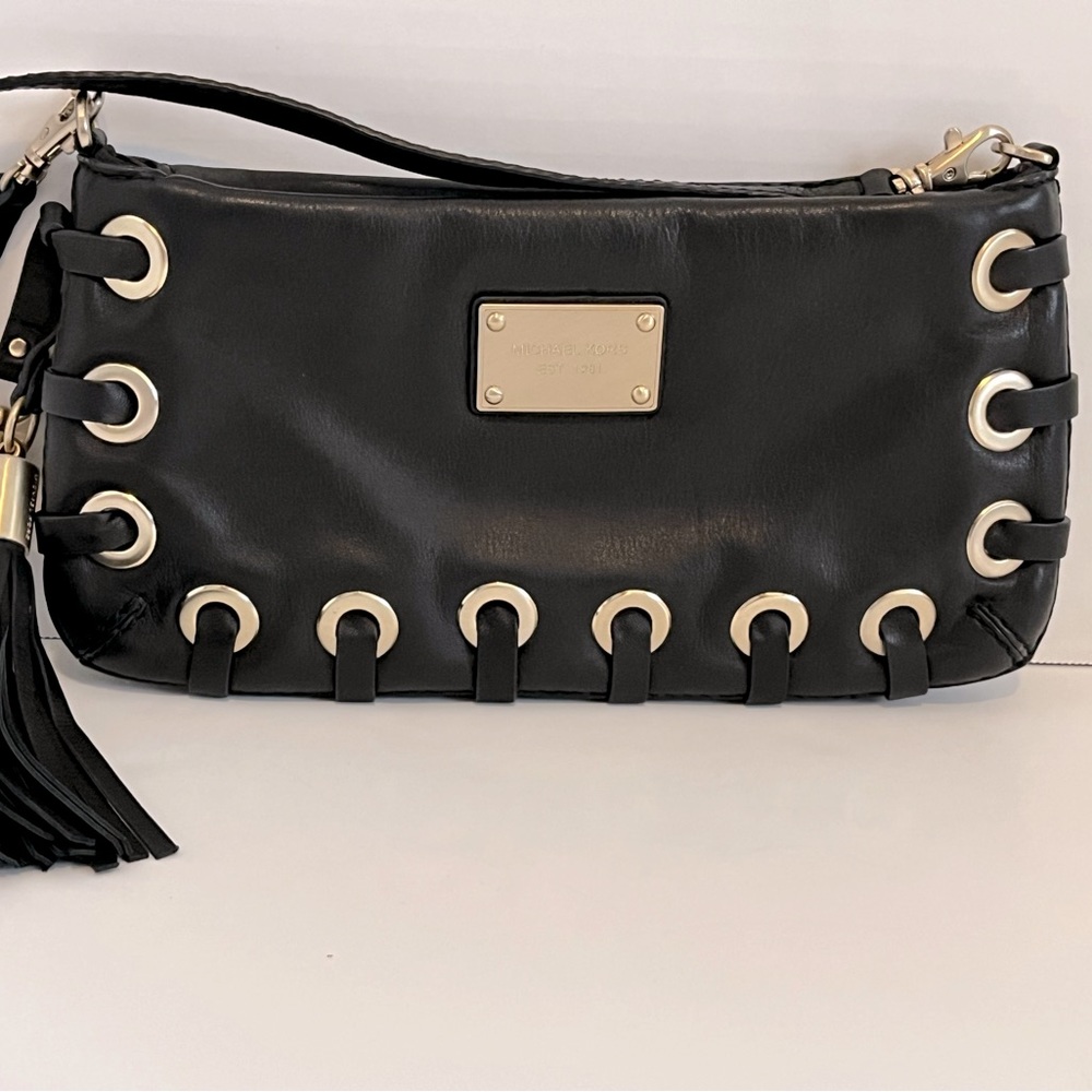 Michael Kors Leather Clutch with Strap